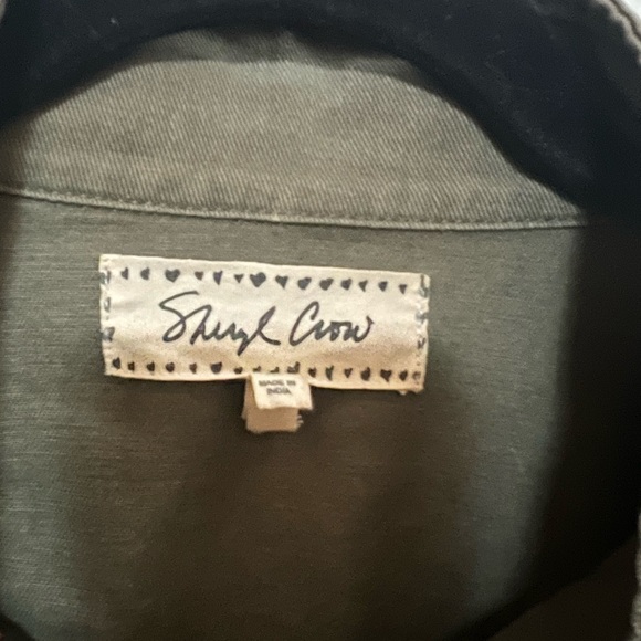 Sheryl Crow Designer Army/Military Green Jacket withh Embroidery 100% Cotton - Picture 10 of 16